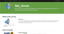 Desktop Screenshot of growl.laurent-laville.org